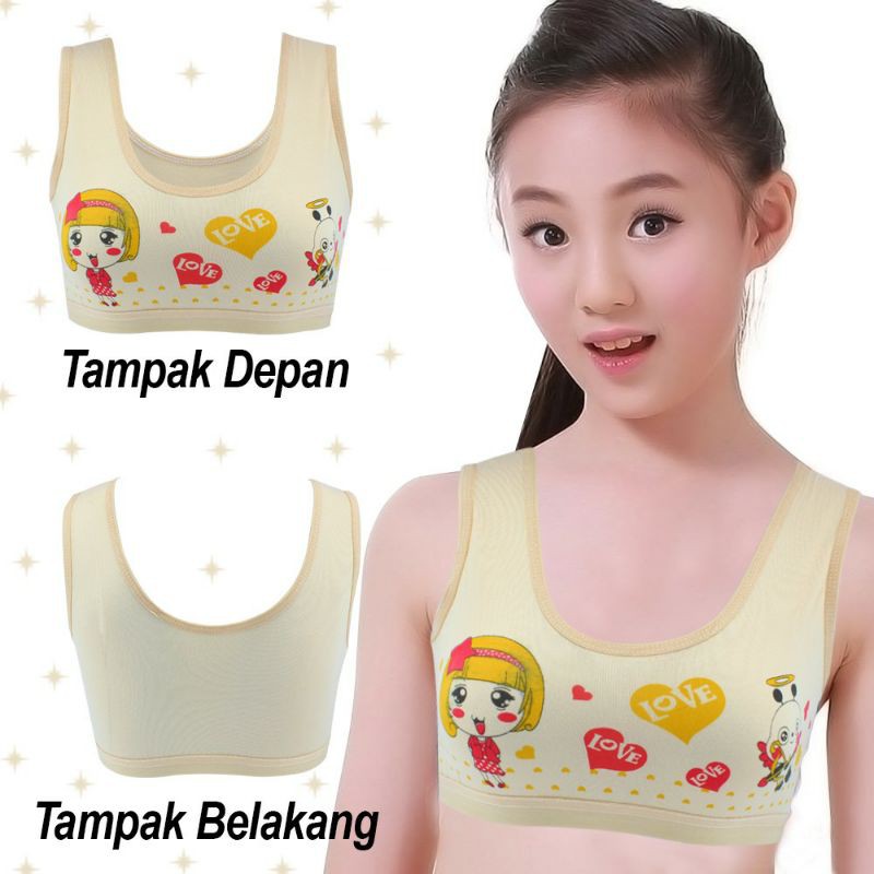 Mini Set Bra Miniset Bh Anak SD SMP Perempuan Cantik Tali Besar Tali Kecil Allsize Murah