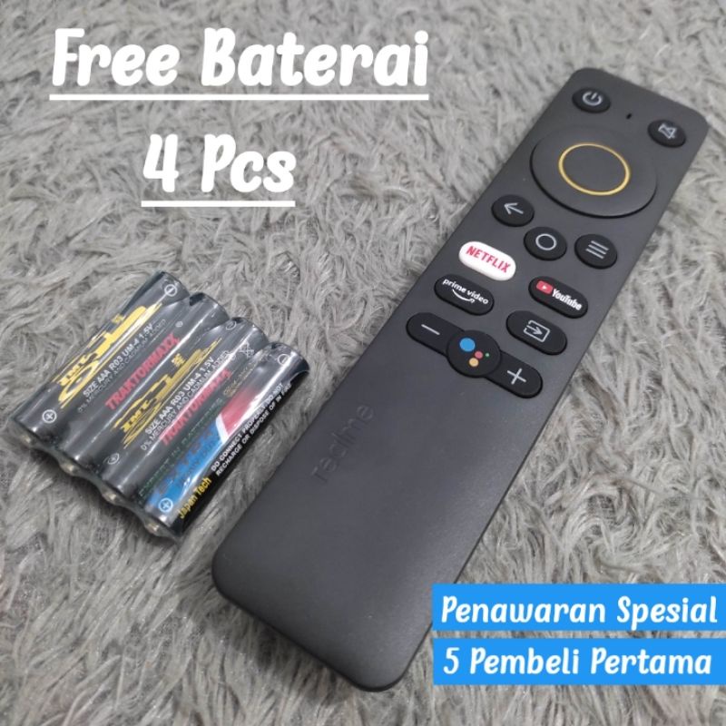 Remot TV REALME Original Smart TV Google Assistant Terbaru Remot TV REALME Remot REALME TV Remote TV
