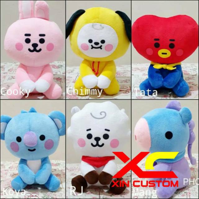 Boneka Cute Baby Sitting KPOP BTS  BT21  Shopee Indonesia