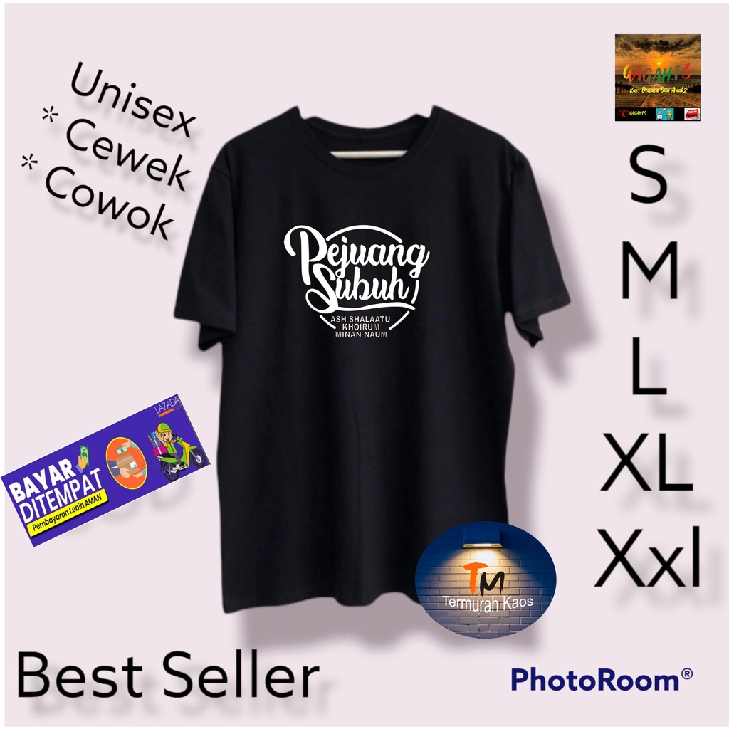 Cod/Kaos PEJUANG SUBUH /Kaos Terlaris Kualitas Terjamin Kaos Pria Distro Hits2022/Kaos Murah Kaos Cotton 30s Kaos katun/Kaos Bergambar Kaos Distro Kaos Pria Dan Wanita Kaos Kata2 Lucu Kaos Viral/Kaos Promo/Best Seller