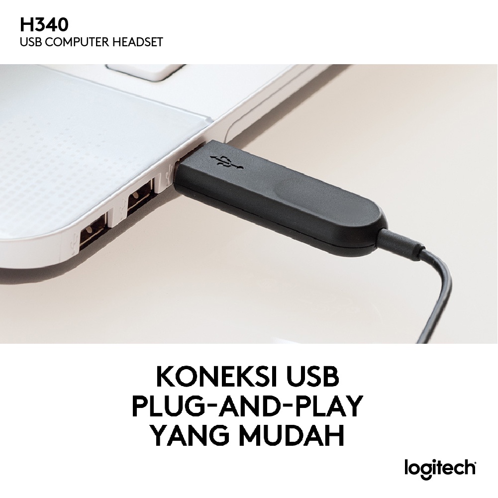 Logitech H340 USB Headset Noise Cancelling