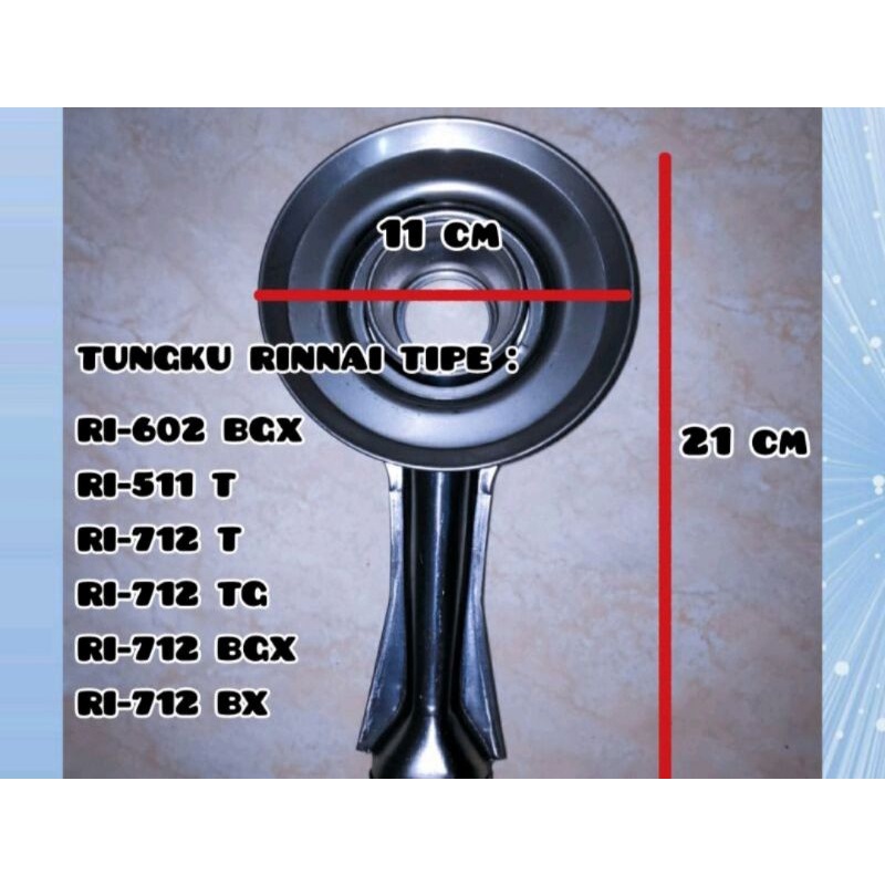 cerobong cangklong dudukan burner kuningan kompor gas rinai tornado turbo bgx