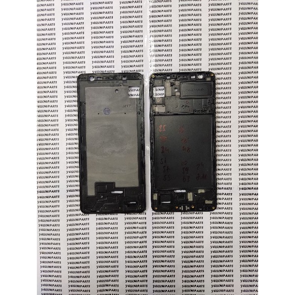 FRAME BEZZEL TULANG TENGAH DUDUKAN LCD SAMSUNG GALAXY A750 A7 2018 ORIGINAL