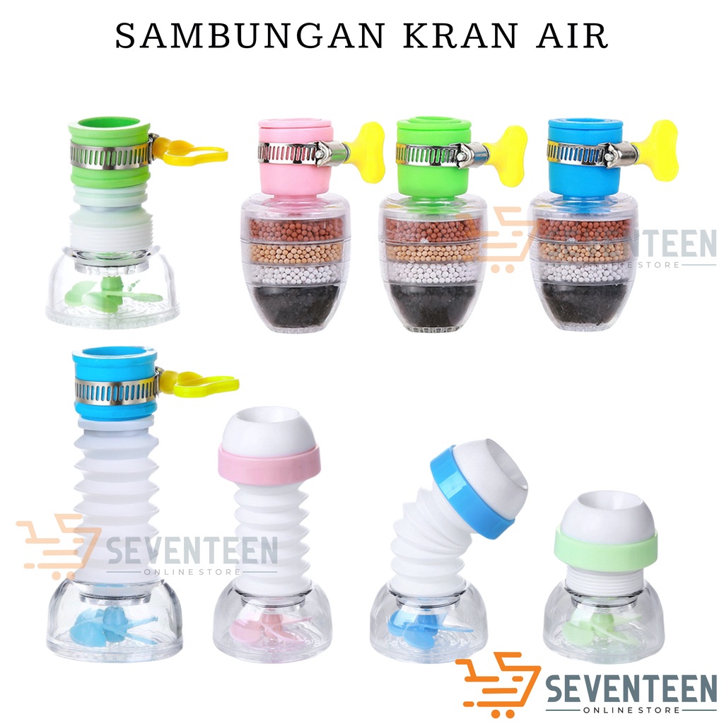 SEVENTEEN SAMBUNGAN KRAN FILTER AIR AIR SAVING WATER FLEXIBLE SARINGAN FILTER AIR 6 LAPIS BATU SAMBUNGAN KRAN KERAN AIR WASTAFEL CUCI PIRING