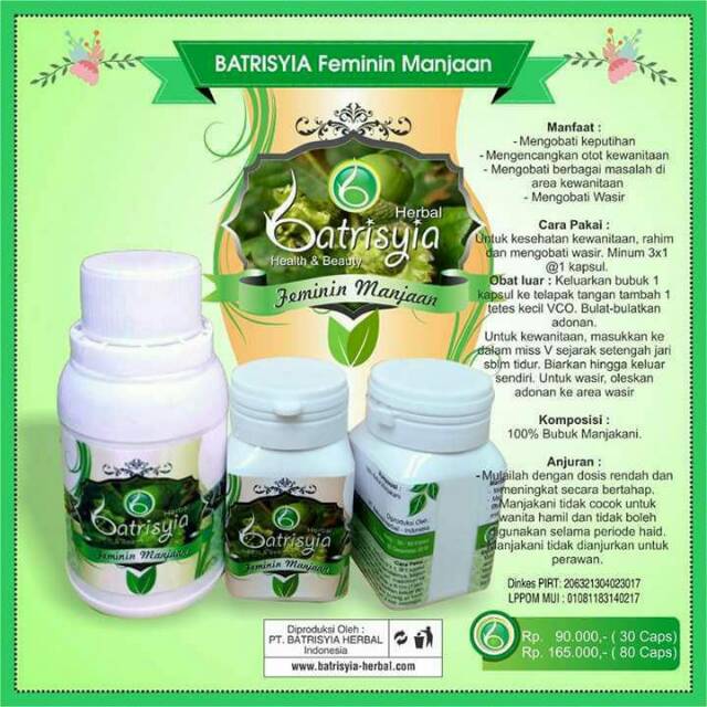 

Batrisyia Herbal Feminin Manjaan Ori 100 %