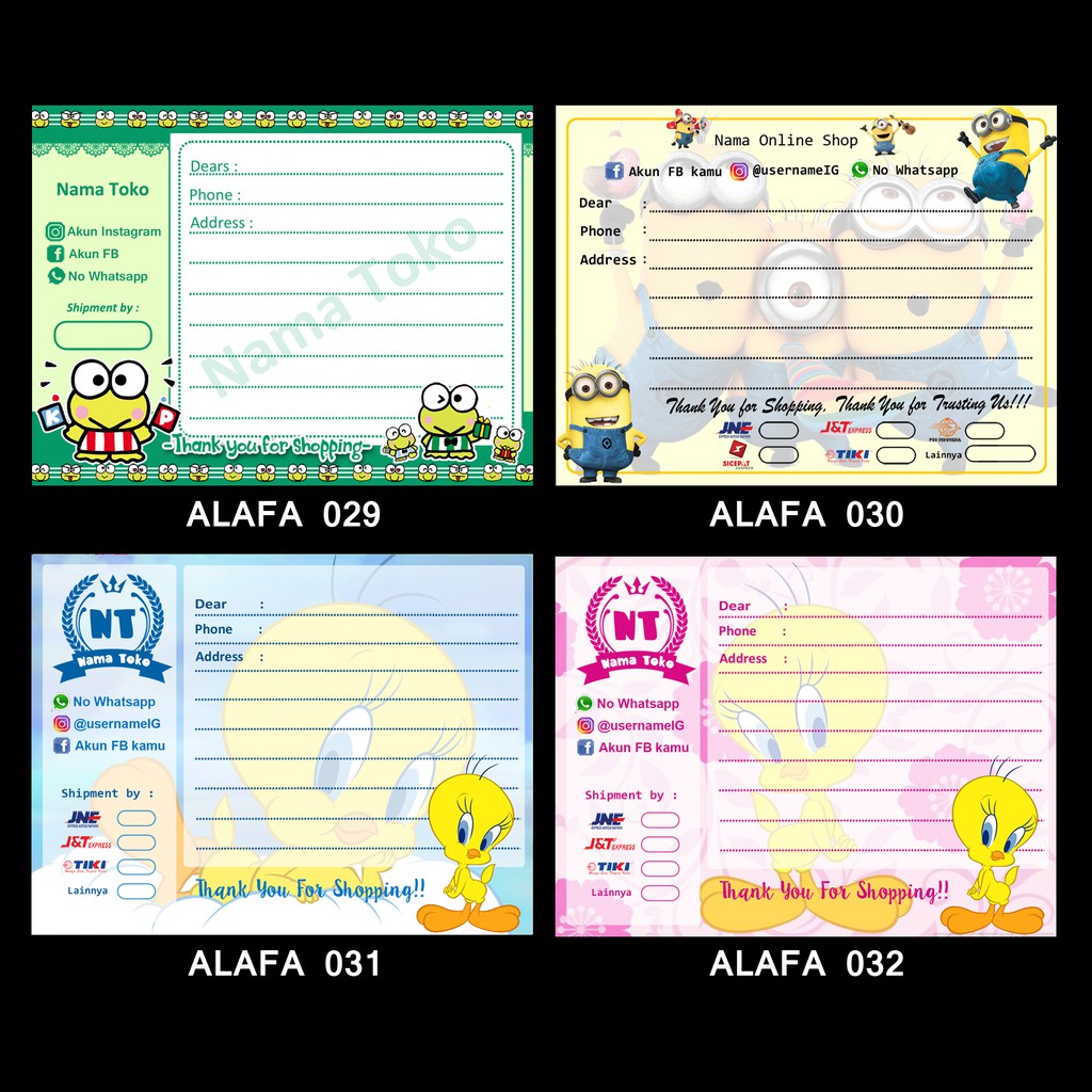 

Alafaproject 029-032 Stiker Pengiriman - Shipping Stiker - Label Pengiriman - Stiker Custom - Label Pengiriman