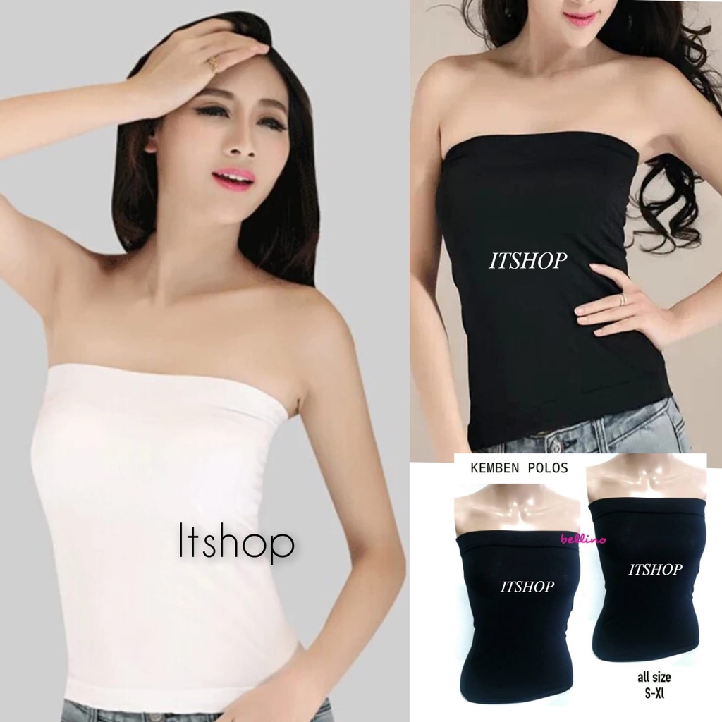 IVSHOP - Kemben Polos Tanpa Cup Allsize  Kemben Dalaman Kebaya Wanita / Kemben Panjang Polos