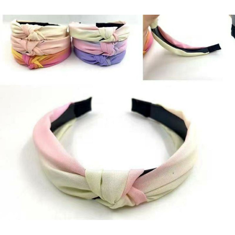 Bando Wanita Korean Fashion AB14 Bando Bandana Puffy Headband Wanita Model Korea Aksesoris Rambut ACC