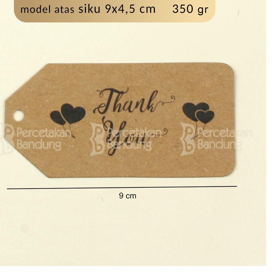 

Terkini DFTZC Pricetag thank you kotak | Hangtag thank you unik | Tag Kraft murah | V74 Terbatas