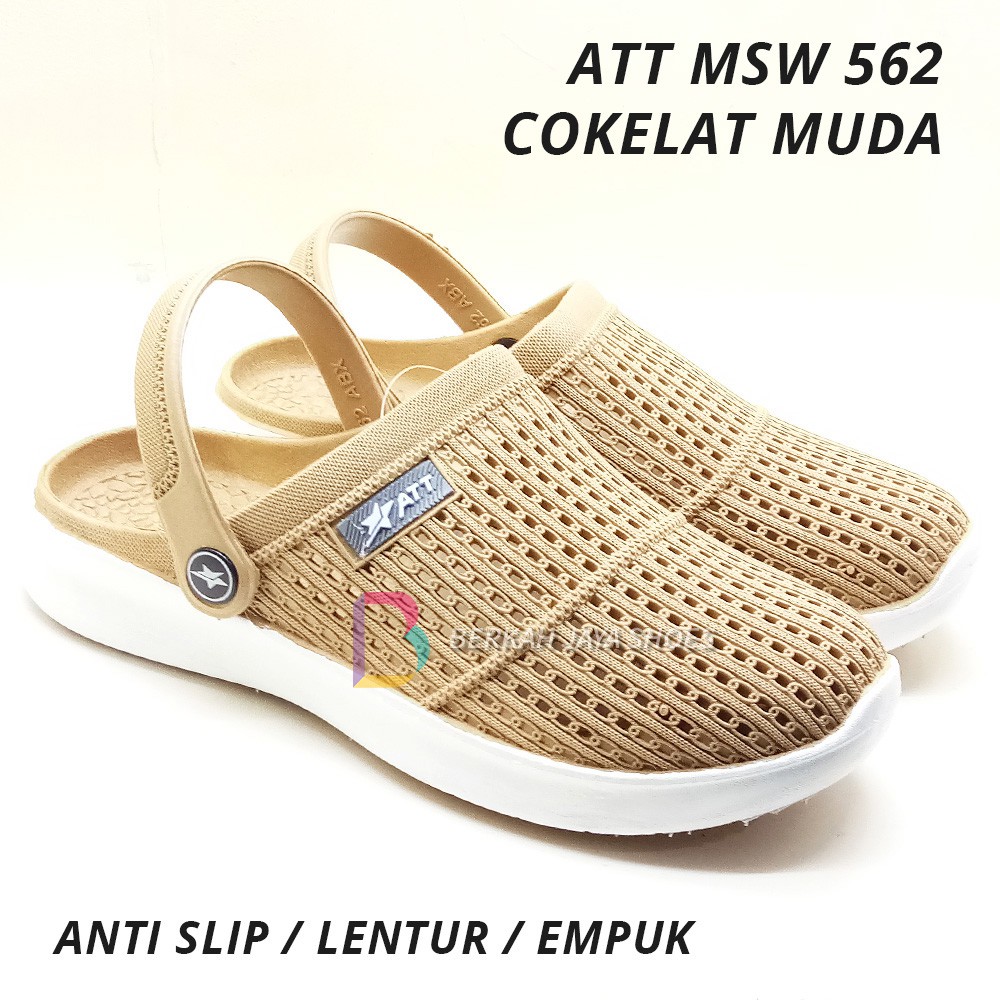 Sandal Sepatu Karet Wanita - Sepatu Sandal Karet Wanita ATT MSW 562 Anti Air &amp; Anti Slip