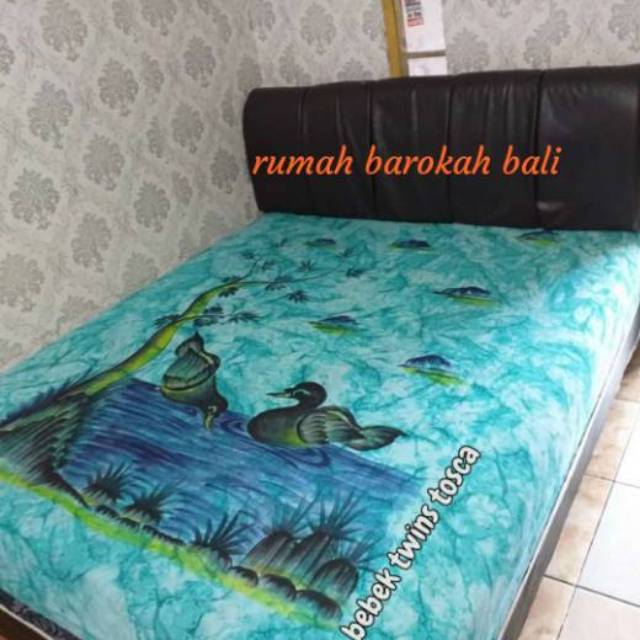 Sprei bali lukis uk 180 x 200