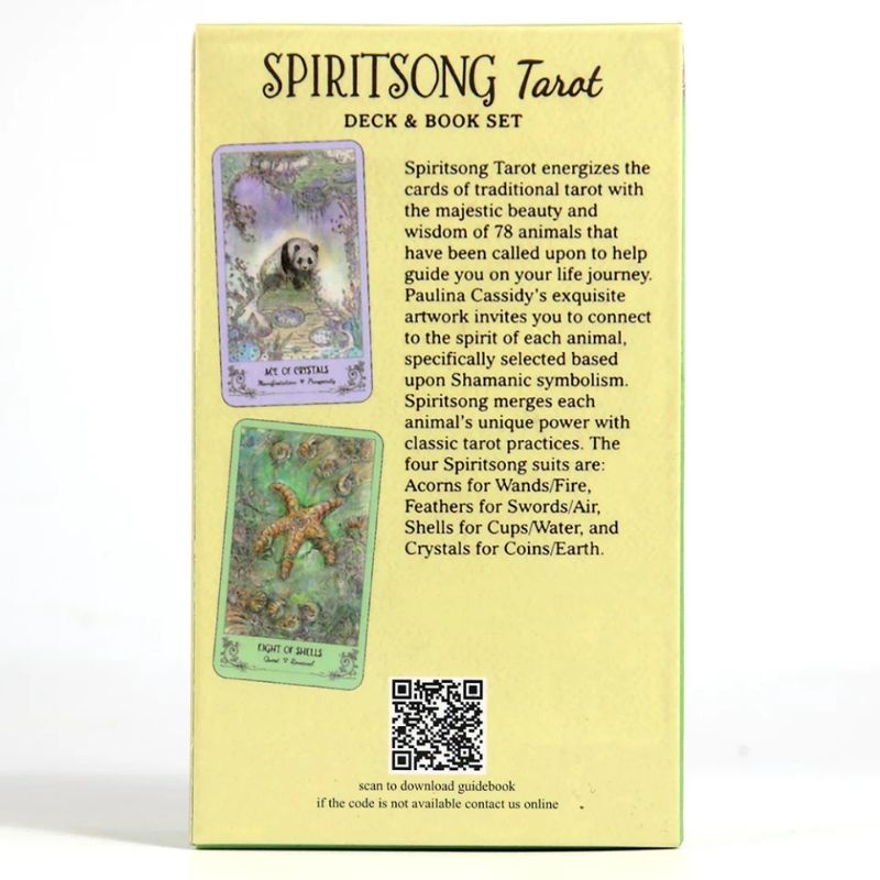 SpiritSongs Tarot 12x7cm include Guide paper