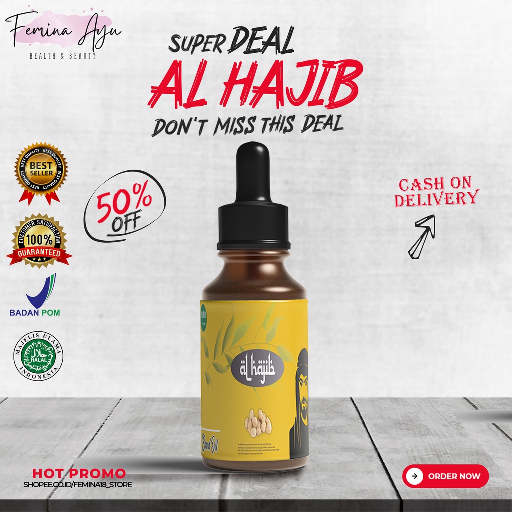[BIG PROMO] AL-HAJIB - Penumbuh brewok cepat pria [15ml]/Penumbuh Brewok Paling Ampuh