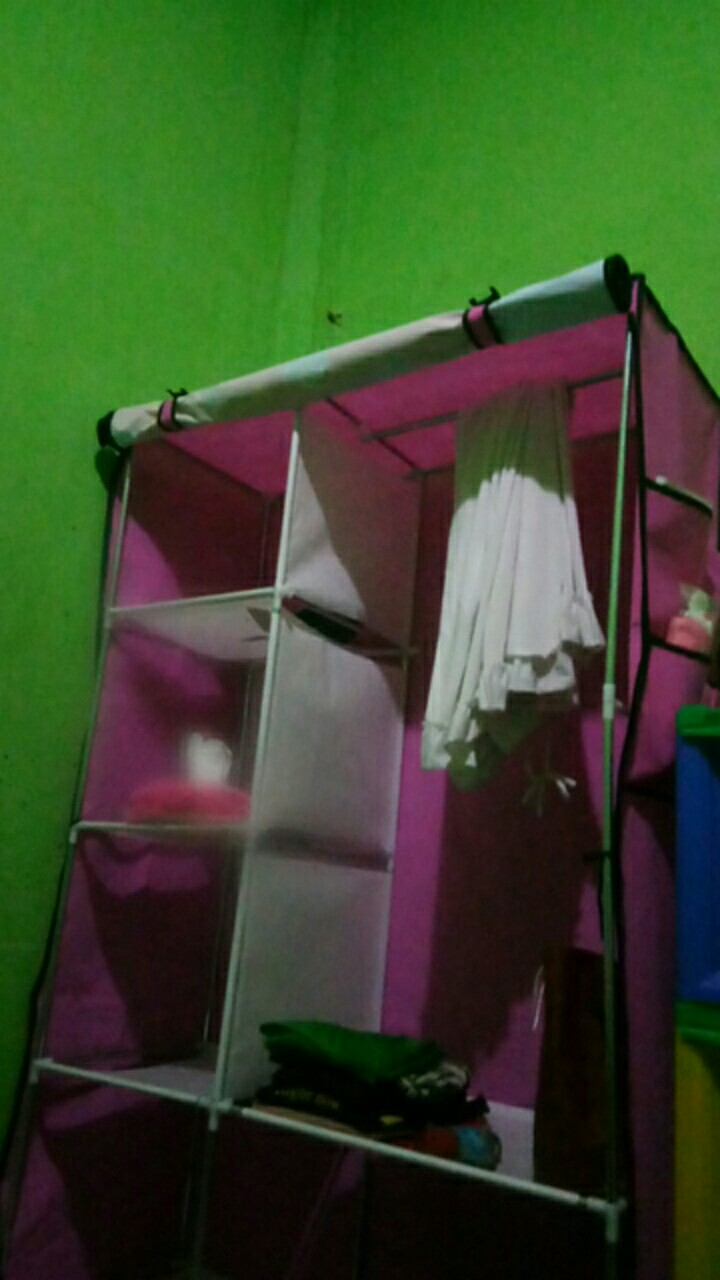 Lemari Pakaian 2 Sisi Portable Serbaguna