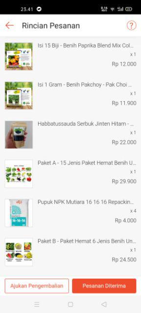 Paket Buah - Paket Hemat 6 Jenis Benih Unggul Buah Buahan