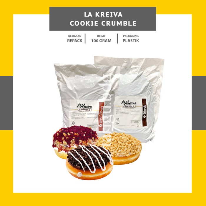 

rg201tg Cookie Crumble La Kreiva 100Gr - Topping Donat - Toping Pisang Coklat - Original Xz20X1Z11