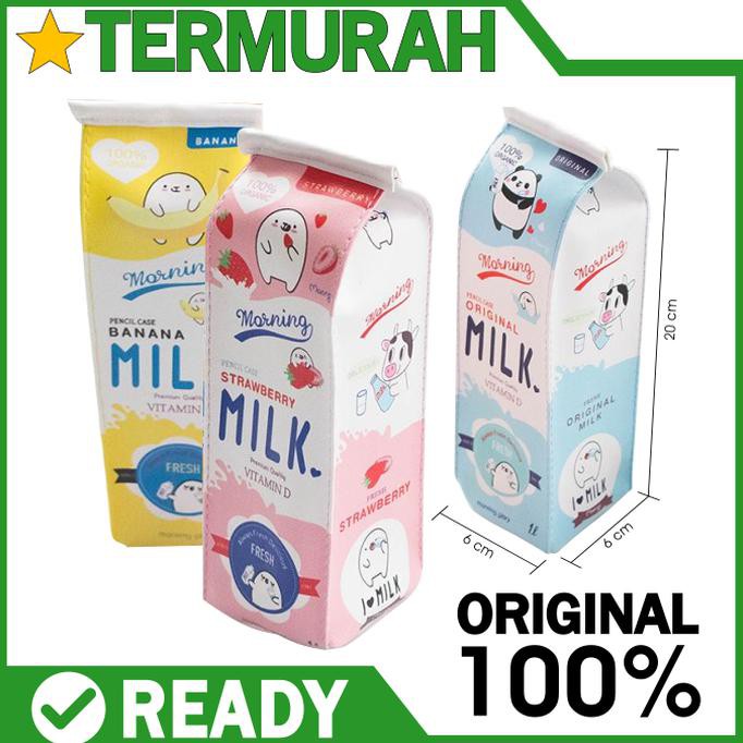 

Kotak Pensil Bentuk Kotak Susu / Milk Pencil Case / Tempat Pensil Unik - Merah {PROMO Kode 1189