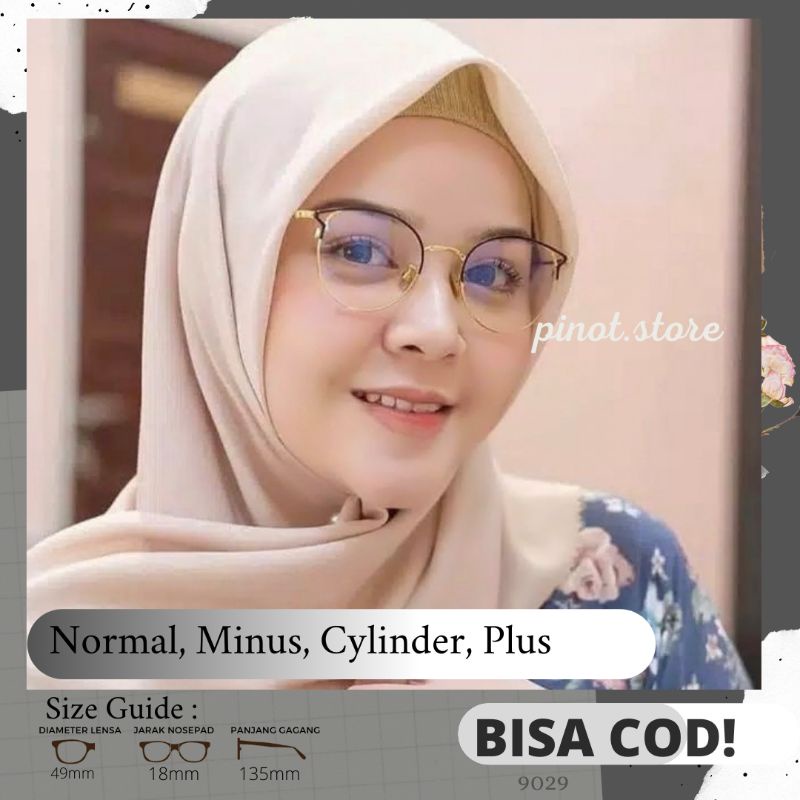 PAKET KACAMATA PHOTOCROMIC 9029 | KACAMATA BLURAY | KACAMATA MINUS | KACAMATA FASHION