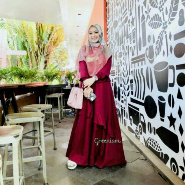 VERRIN DRESS gamis katun toyobo original GREENISM