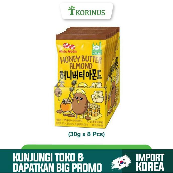 

TERBARU NUTS HOLIC HONEY BUTTER ALMOND 1 PACK (ISI 8 PCS) 30GR