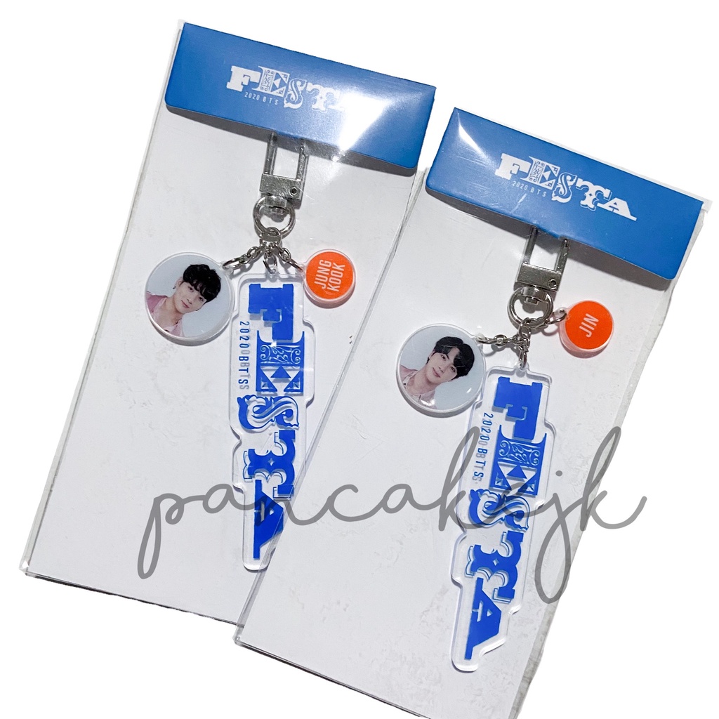 [ READY‼️ ] bts acrylic keyring festa 2020 [ jin jungkook sealed ]