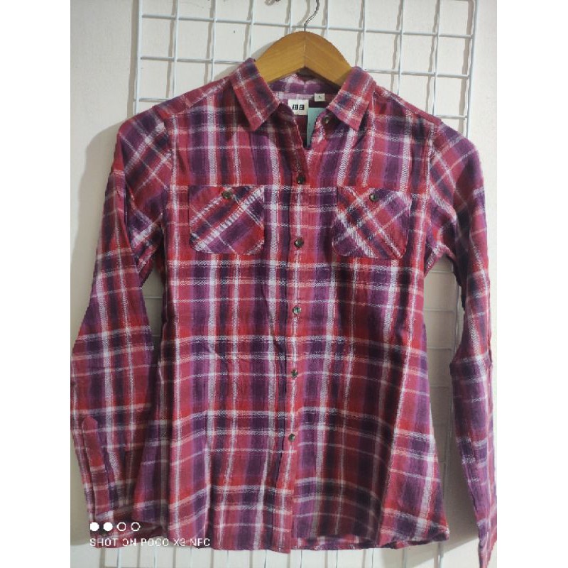 Flannel UNIQLO Second Original / Flannel UNIQLO Cewek Second Original / Flannel UNIQLO Original