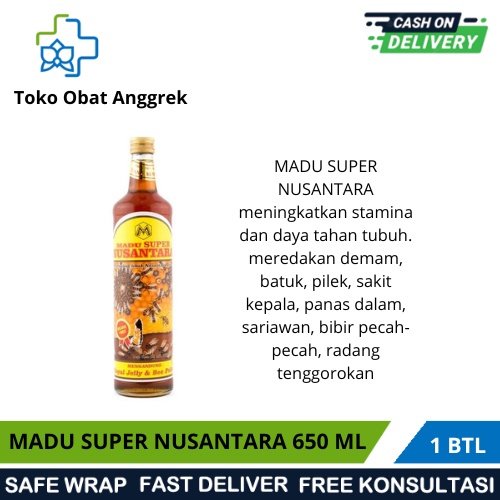 

MADU SUPER NUSANTARA 650 ML/ MENINGKATKAN DAYA TAHAN TUBUH/ STAMINA/MEMBANTU MENAMBAH ENERGI TUBUH