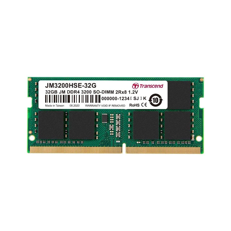 Transcend JetRam SO-DIMM 32GB (1x32GB) DDR4 PC25600 (JM3200HSE-32G)