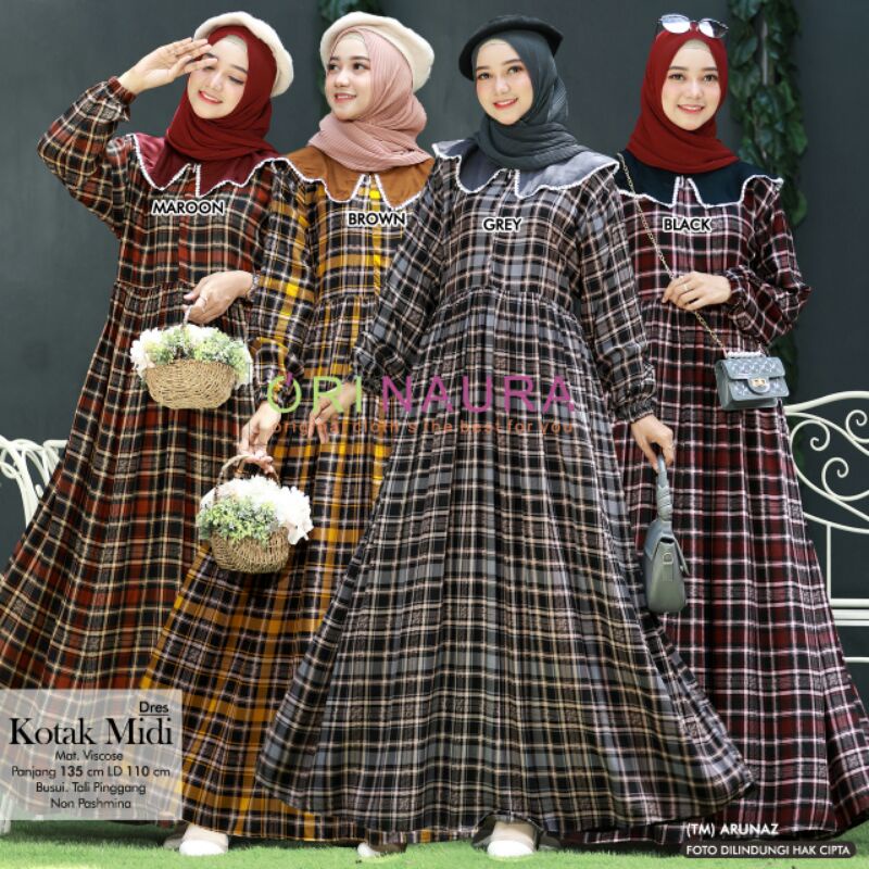 KOTAK Maxi(Dress wanita) muslim by Ori Naura