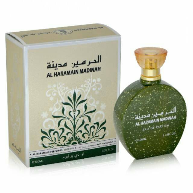 Parfum Al Haramain Madinah Spray 100ml EDP Minyak Wangi Harmain Madina Original Impor Segel