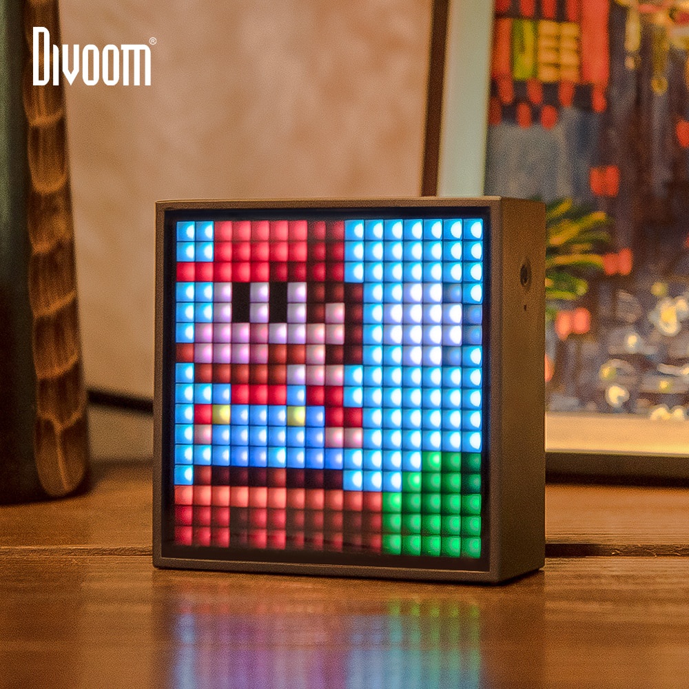 Divoom Timebox Evo Speaker Bluetooth Portabel Bluetooth Portable Speaker with Clock Alarm Programmab