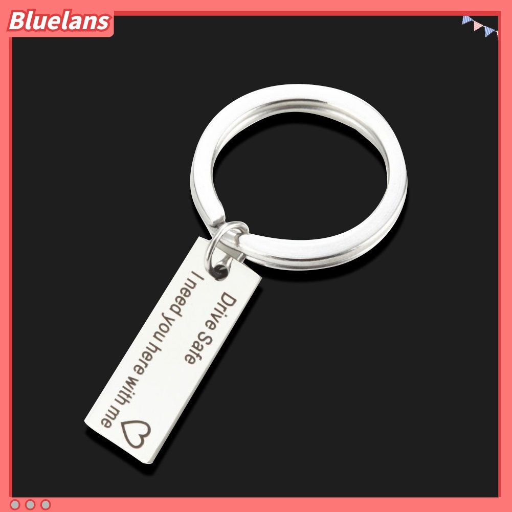 Gantungan Kunci Bentuk Tag Tulisan Drive Safe Untuk Hadiah Pasangan