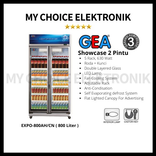 GEA EXPO-800AH/CN Display Cooler Showcase 800L / Expo-800 / Expo-800 AH