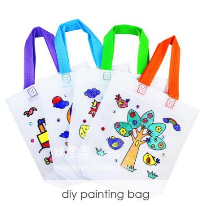 

DIY PAINTING BAG tanpa spidol / mewarnai tas/ diy coloring bag