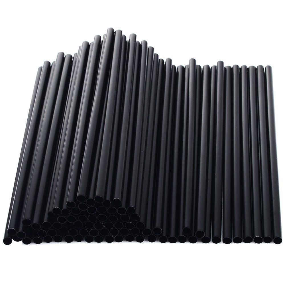 Solighter 100PCS Sedotan Minum Teh Pesta Cocktail Lurus