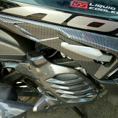 Cover Tutup Radiator Aerox 155 LEXI Nemo Carbon  Kipas Karbon Aksesoris Variasi Aerox 155 Lexi