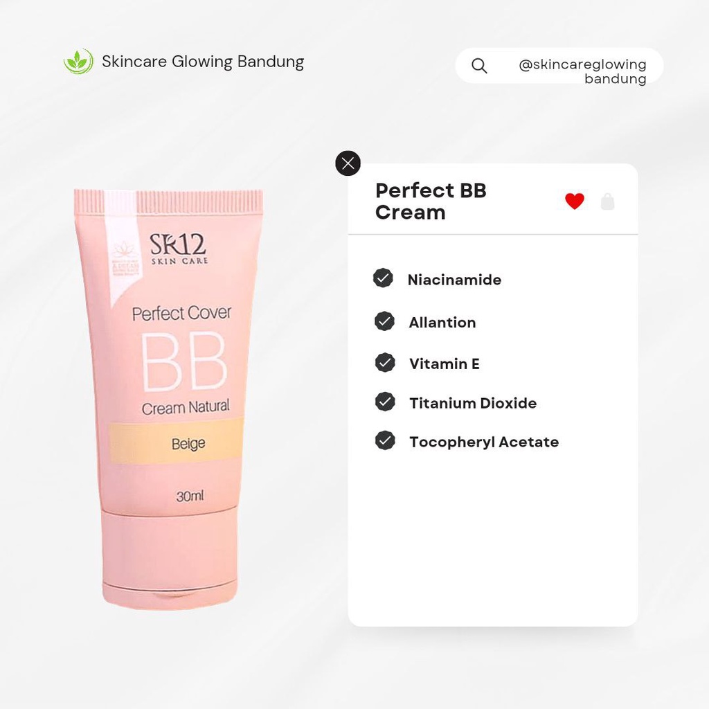 Perfect BB Cream Natural Beige Moisturizing Foundation Menutupi Noda Wajah Meratakan Warna Kulit Wajah Alas Bedak