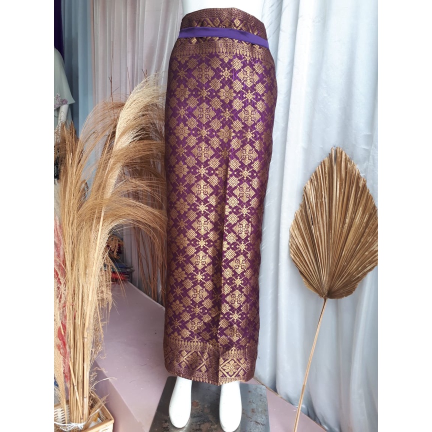 Style queen-Rok Lilit Songket Melayu Motif Terbaru &amp; Kekinian