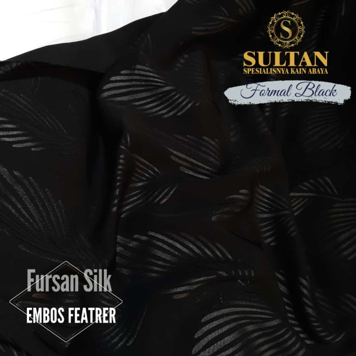 TERBARU     0.5m FURSAN SILK embos ( kain abaya sultan )
