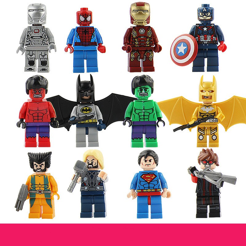 Mainan Lego Super Heroes Marvel avengers blocks boys Toys set Captain American Spiderman LEGOINGLY