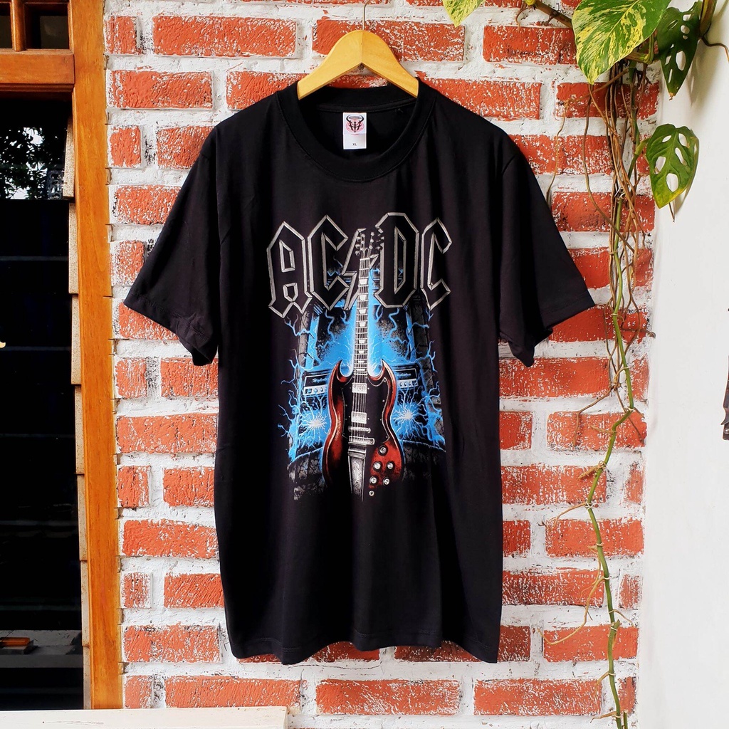 KAOS METAL ACDC ORIGINAL DISTRO - KAOS MUSIK METAL DISTRO ORIGINAL