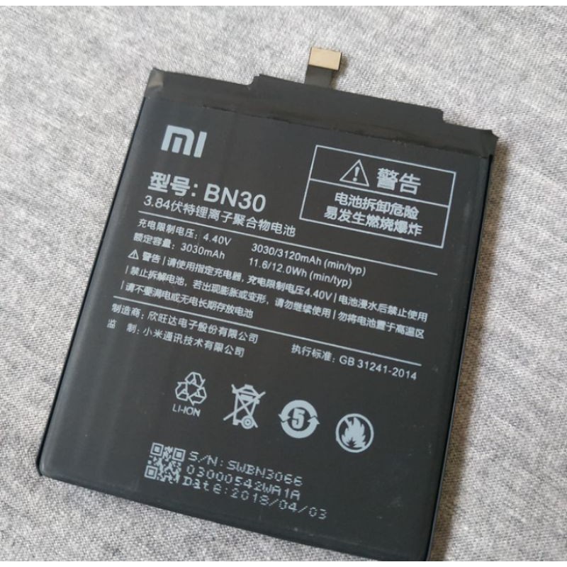 BATERAI BATTERY BATRE XIAOMI REDMI 4A BN30