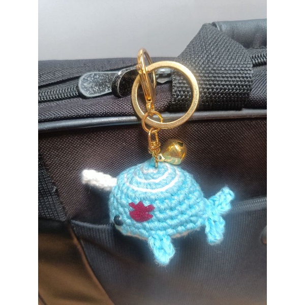 Jual Genshin Impact Crochet Keychain Childe (Tartaglia) Whale Narwhal