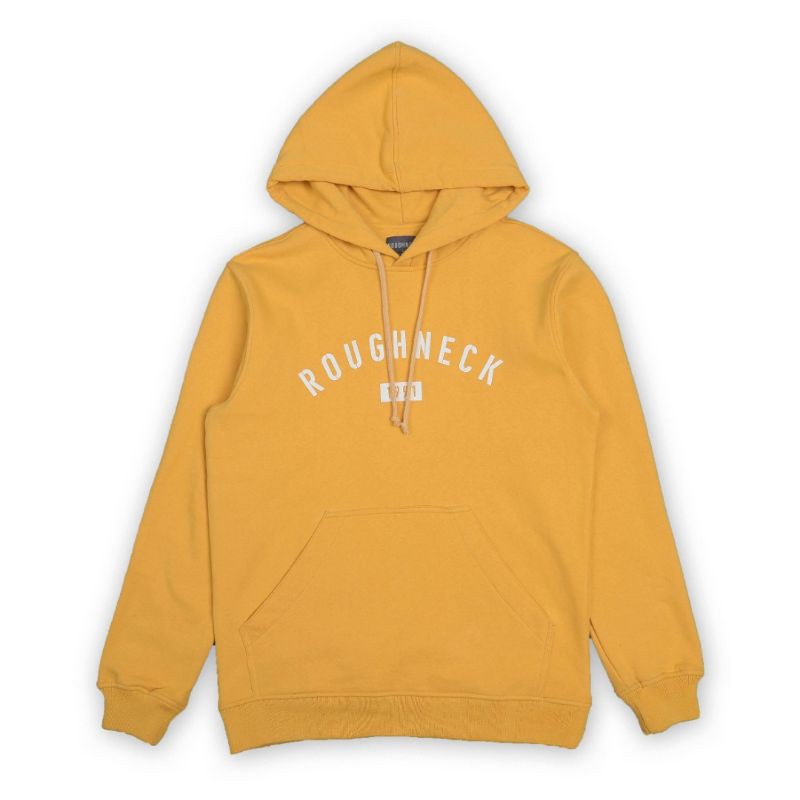 ROUGHNECK MUSTARD SIG 1991 WHITE HOODIE
