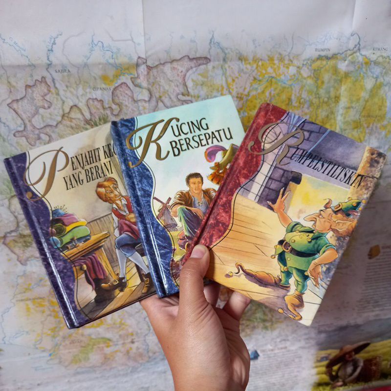 Pustaka Kisah Klasik Kucing Bersepatu, snow white, rapunzel, Rumpelstilskin, Penjahit kecil yang ber
