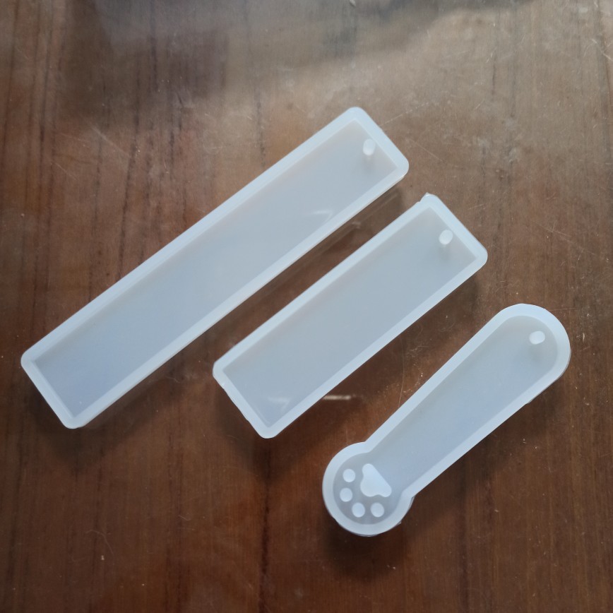 Cetakan Kristal Epoxy Resin Bentuk Cakar Kucing Persegi Panjang Bahan Silikon Untuk Kerajinan