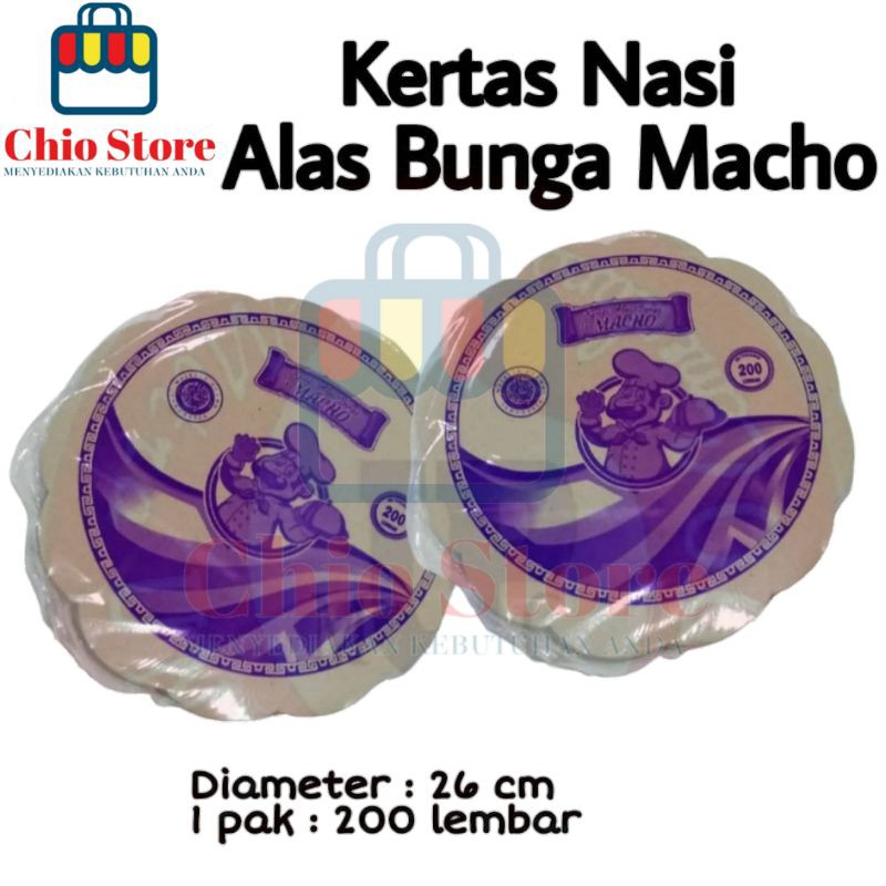 

Kertas Nasi Alas (Bunga) Macho @200Lembar