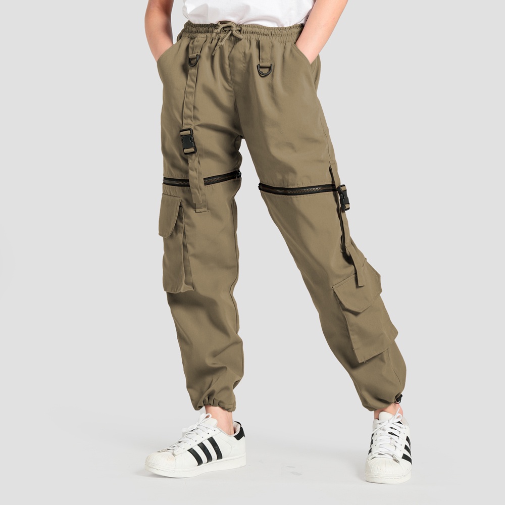 Celana Panjang Jogger Cargo Hypebeast Training wanita Keren Terbaru - XSHOP Justiny