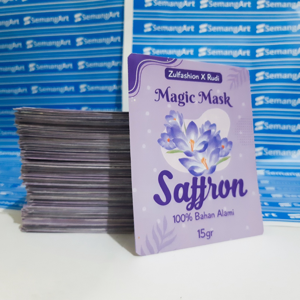 Cetak Kemasan Sachet Printing Masker / Bungkus Makanan Desain Custom