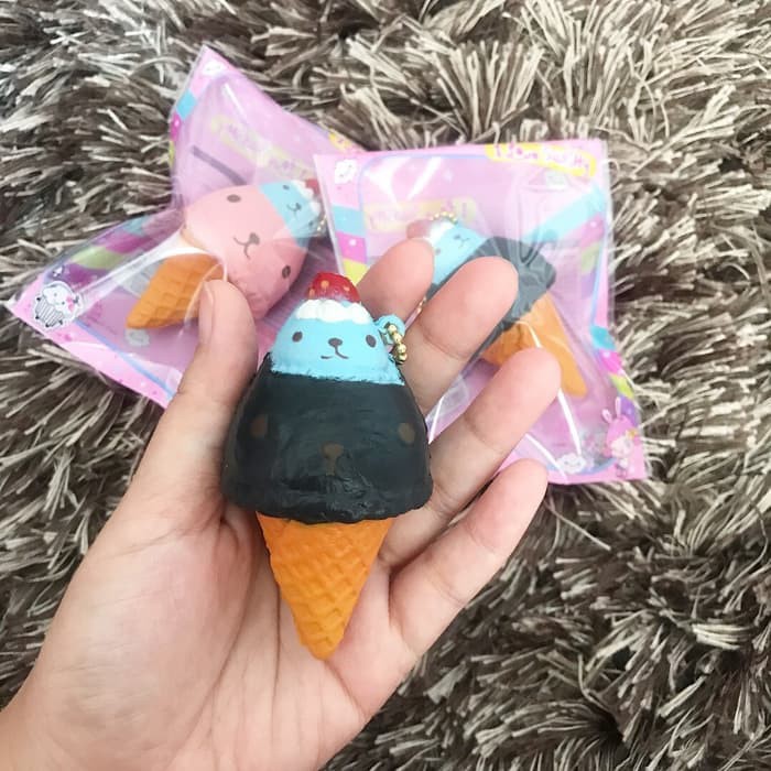 KAPIBARASAN DOUBLE SCOOP ICE CONE SQUISHY H335